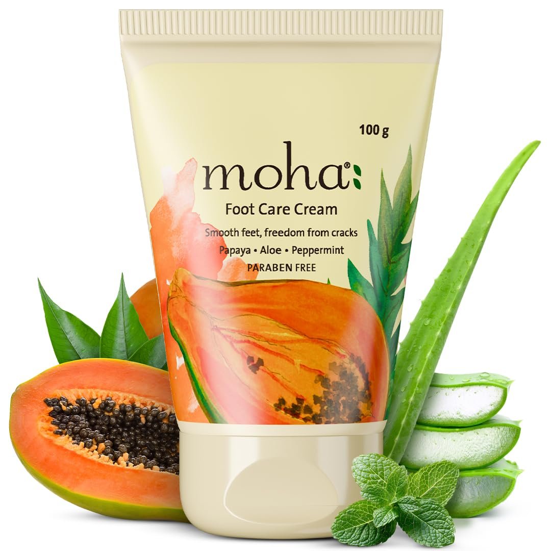 61Sb5HqqL+L._SL1080_ Moha Foot Cream for Dry & Cracked Feet | Deep Nourishment & Fast Healing Heel Repair Cream - Image 1
