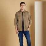 Symbol Premium Men's Washed Cotton Twill Casual Shirt