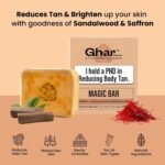 Ghar Soaps Sandalwood & Saffron Magic Soaps For Bath
